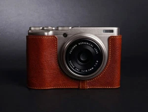 Real Leather Camera Half Body Case Fit For Fujifilm XF10 Protector Bottom Cover - Picture 1 of 17