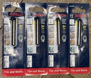 (MENGE 4) BOSCH NS400 FLIESEN- UND NATURSTEINBOHRER 5/16 ZOLL x 2 1/4 Zoll LANG - Bild 1 von 3