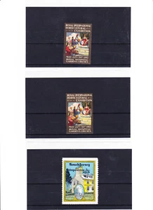 17 Exhibition 1900's-1930's Cinderella Stamps Flowers Industrial Agricultural - Picture 1 of 6