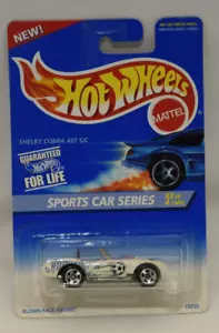 Hot Wheels 1996 Shelby Cobra 427 - 5-spoke wheels, White, Black interior B279 - Picture 1 of 16