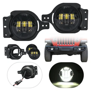 for Jeep Wrangler JL Gladiator Sport 2018-2025 DOT 4" LED Fog Light Driving Lamp - Picture 1 of 11