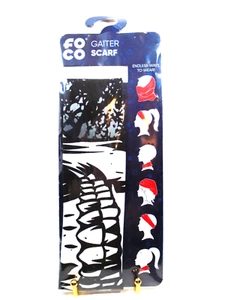 Neu in Verpackung Foco Totenkopf Gamaschen Schal schwarz & weiß Einheitsgröße Kleidung Bekleidung Accessoires - Bild 1 von 4