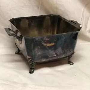 Vintage Silver Plated Serving Footed Bowl McRiden S.P. Co. International - Picture 1 of 9