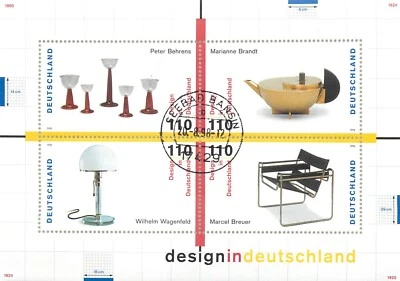 4. Germany 1998 German Design Minisheet (137 x 97mm) - Image 1 of 2
