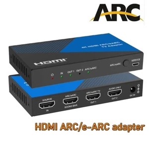 HDMI (4K@60Hz) eARC/AC Audio Extractor/Converter Multi-Port with HDCP 2.3 - Picture 1 of 11