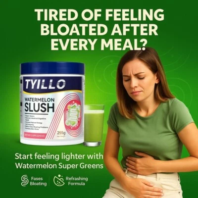 Superverdes de sandía limpia y energiza para digestión, hinchazón + salud inmunológica Foto 1 de 4