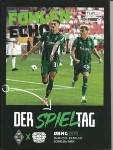 Borussia Mönchengladbach:Fohlenecho-2.Spieltag: Bayer Leverkusen 0:3+Vorjahr 2:3 - Bild 1 von 2