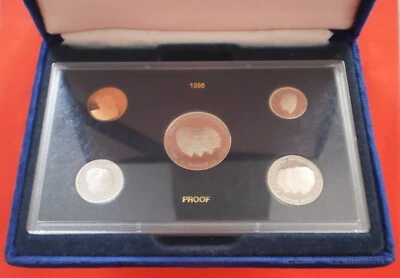 DOMINICAN REPUBLIC PS25 1986 PROOF SET Dominicana Dominikanische Domenicana Dom - Image 1 of 4