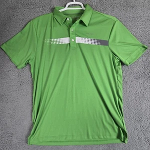 Sligo Golf Polo Shirt Mens Large Green Short Sleeve Performance Stretch - Picture 1 of 11