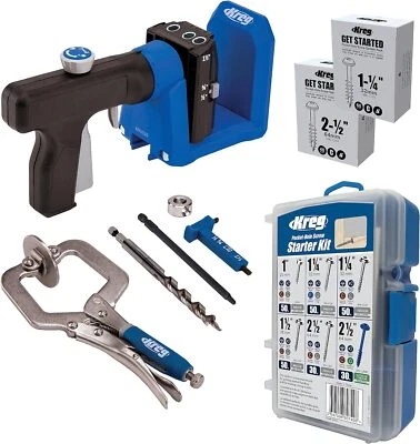 Kreg Pocket-Hole Jig 520PRO - Easy Clamping & Adjusting - 360° Rotating Handle