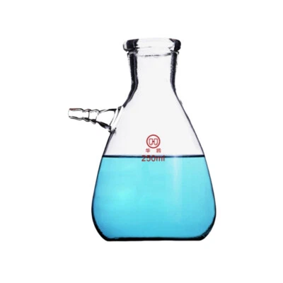 250ml Glass Filtration Suction Flask,Laboratory Borosilicate Bottle,Heavy Wall - Image 1 of 4