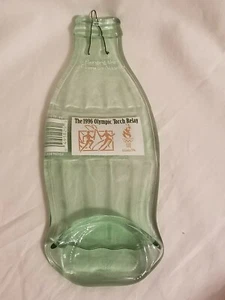Green Coca Cola Bottle Spoon Rest 1996 Atlanta Olympic Torch Relay no backing - Picture 1 of 3