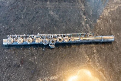 Flauta Yamaha Allegro 471 agujero abierto plata de ley 925 *solo cuerpo Foto 1 de 4