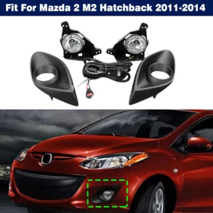 Front Bumper Fog Lamp Light w/ Cover Wiring For Mazda 2 M2 Hatchback 2011-2014 - Picture 1 of 9