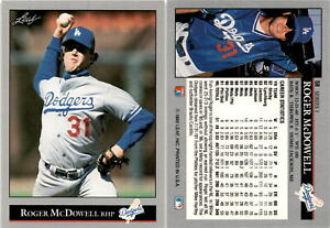 Roger McDowell 1992 Leaf Inc Baseball Card 58  Los Angeles Dodgers