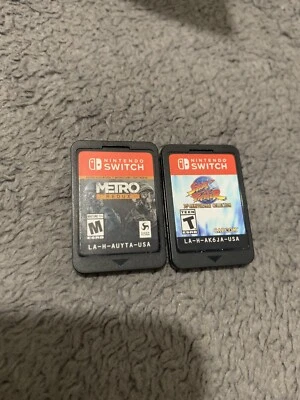Lote de 2 juegos Nintendo Switch - Metro Redux y Street Fighter usados y probados Foto 1 de 4
