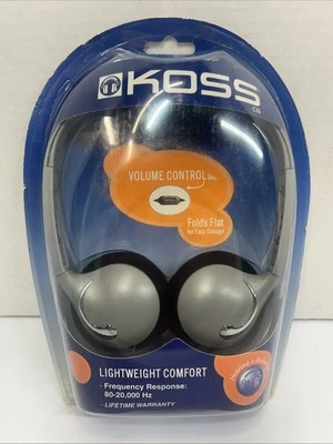 Koss CX6 Lightweight, Comfort ￼Grey Headphones with In-line Volume Control New - Image 1 of 2