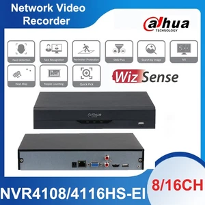 Dahua NVR4108/4116HS-EI 8/16 canales 1U 4K AI H.265+ WizSense NVR sin puerto PoE - Imagen 1 de 4