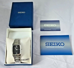 Nuovissimo orologio elegante uomo Seiko SKP319 con lunetta diamantata originale - set completo - Foto 1 di 6