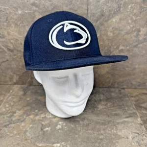 Penn State PSU Zephyr Fitted Hat 7 3/8 Blue Embroidered Nittany Lions Football - Picture 1 of 9