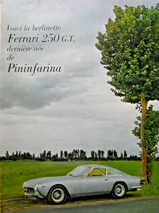 PRESSEWERBUNG 1964 HIER IST DIE BERLINETTE FERRARI 250 GT VON PINININFARINA - Bild 1 von 1