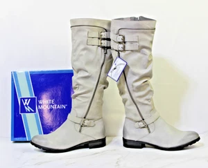 White Mountain Ricki Women's Size 10M Riding Boots Gray New - Picture 1 of 15