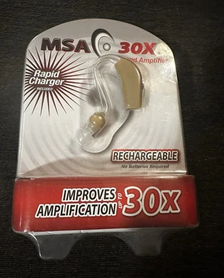 Amplificador de Sonido MSA 30X Auricular Cargador Rápido Recargable Cómodo NUEVO Foto 1 de 4