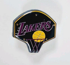 1990er LA Lakers schwarzer Basketball Pin mit magnetischer Rückseite - Made in China - Revers - Bild 1 von 5