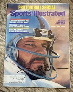 Ken Stabler 1977 Signed Sports Illustrated Auto Raiders Alabama NO COA - Picture 1 of 9