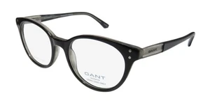 NEW GANT 4041 EYEWEAR WOMENS BLACK PLASTIC ROUND 49-19-140 001 FULL-RIM - Picture 1 of 8