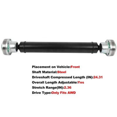 Árbol de transmisión delantero para Mercedes-Benz ML63 AMG W166 2012-15 V8 5,5 L 1664100501 AWD Foto 1 de 4