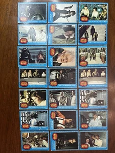 1977 Topps Star Wars - Lote de 21 tarjetas coleccionables - Serie azul - ¡Ver fotos! - - Imagen 1 de 21