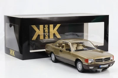1:18 KK-Scale Mercedes-Benz 500 SEC C126 1987 Oro Metallico - Immagine 1 di 4