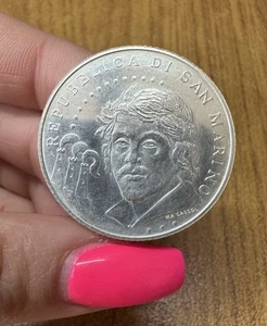 REPUBBLICA DI SAN MARINO 5 EURO 2010 CARAVAGGIO ARGENTO SM - Picture 1 of 2
