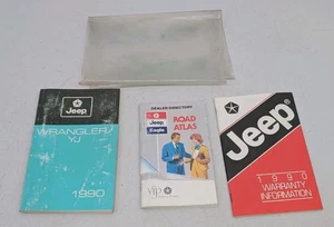 Jeep Wrangler YJ Owner's Manual 1990 Genuine Original Driver's Paperwork OEM - Picture 1 of 8