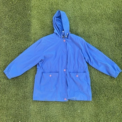 Chaqueta de lluvia para mujer Aeros Kristen Blake azul talla grande cortavientos abrigo cremallera Foto 1 de 4