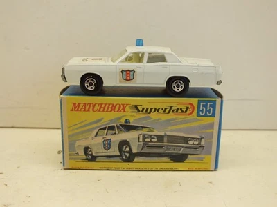 LESNEY MATCHBOX SUPERFAST NO55 POLICE CAR EXCELLENT BOXED (L653) - Image 1 of 4