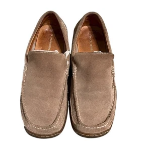 Franco Fortini | Suede Leather Driving Slip-on Comfort Loafers Camel Brown 11 - Picture 1 of 10
