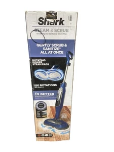 Shark S7020 Steam & Scrub Scrubbing and Sanitizing Rotating Steam Mop - Blue - Picture 1 of 3