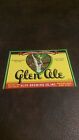 Vintage Glen Ale Beer Bottle Label Glen Brewing Watkins Glen NY 1938