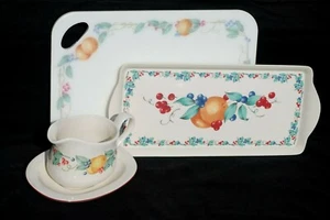 Corelle Coordinates Abundance Cutting Board Melamine Tray Gravy Underplate - Bild 1 von 8