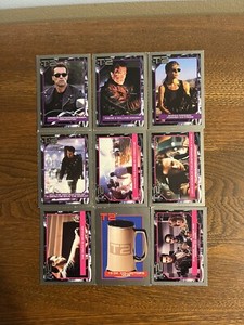 1991 Terminator 2 Trading Cards Lot Of 9. Sarah Connor Arnold Schwarzenegger