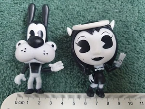 X2 Bendy And The Ink Machine Plastic Figures 6cm/2.5 Inches - Picture 1 of 13