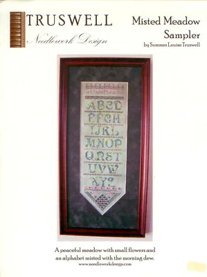 Misted Meadow Sampler XS & Hardanger Pattern - Truswell Needlework Design - Image 1 of 3