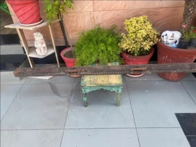 Antiguo panel de pared de puerta de entrada de casa floral tallado a mano de madera de 1700 Foto 1 de 4