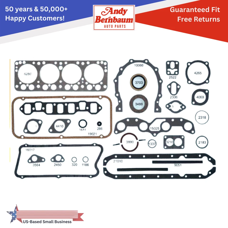 Conjunto de coletor e junta de temporização 1955 Dodge Plymouth Savoy V8 cabeça da bomba de óleo do motor - Imagem 1 de 4