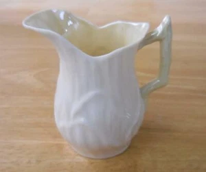 Belleek Ireland Lily White 3-1/4" Creamer with Green Mark - Picture 1 of 7