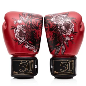 FAIRTEX Guanti Kickboxing Muay Thai MMA Premium Golden Jubilee Nylon Borsa Fitness - Foto 1 di 6