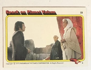 Star Trek 1979 Trading Card #22 Spock On Planet Vulcan - Picture 1 of 2