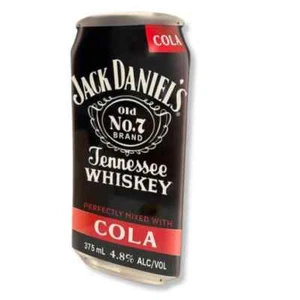 JACK DANIELS & COLA SPIRIT CAN 810 X 380 MM METAL SIGN HEAVY DUTY MANCAVE - Picture 1 of 2